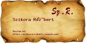 Szikora Róbert névjegykártya